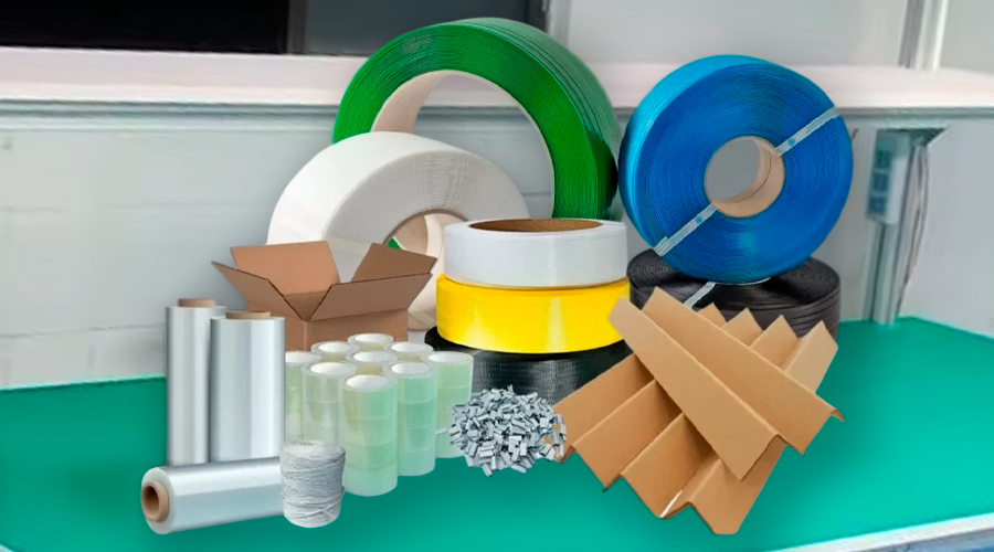 Artículos de empaque industrial: fleje, stretch, cintas