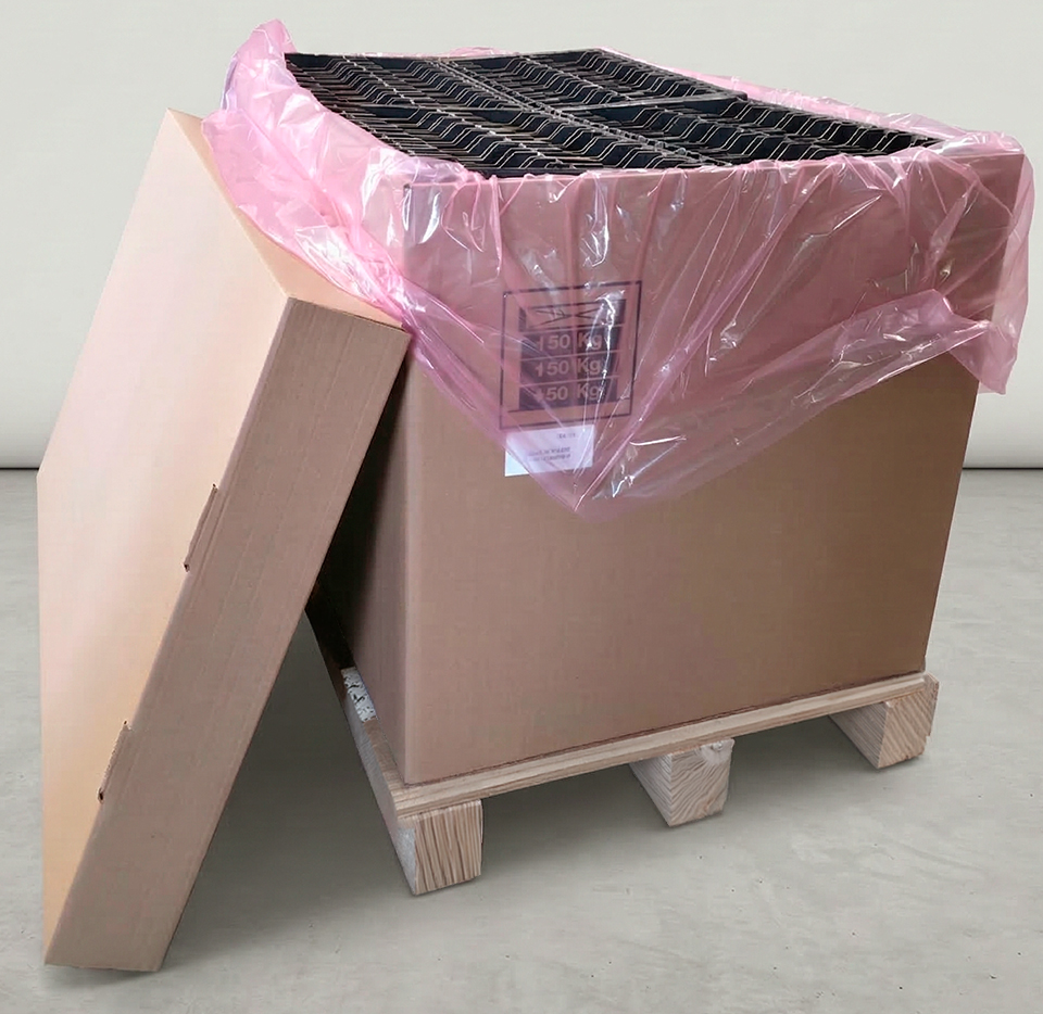 Contenedores de cartón corrugado de alta resistencia