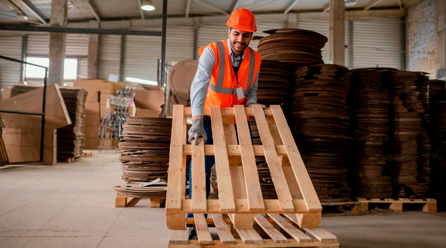 Tarimas de madera con tratamiento térmico industrial